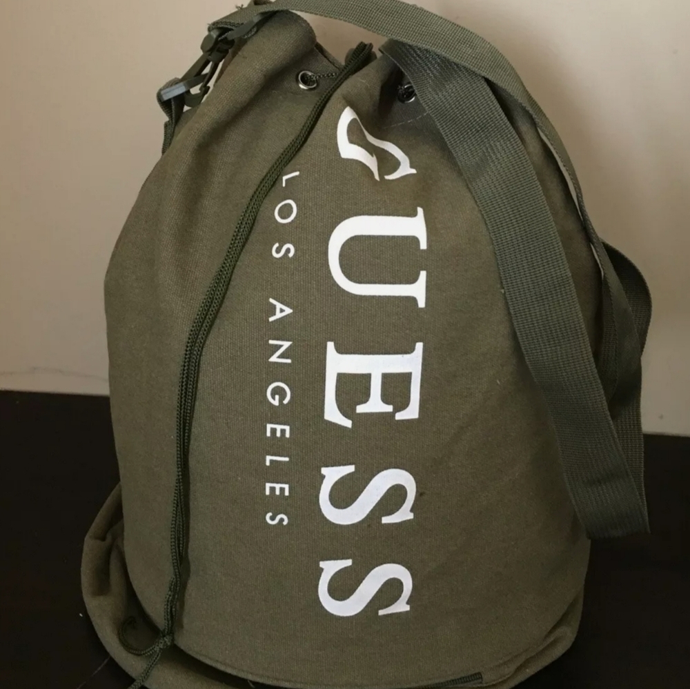 GUESS Los Angeles Canvas Military Style Round Duff